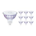Multipack 10x Philips Master Value LED Faretti GU5.3 MR16 5.8W 460lm 36D - 930 Luce Calda | Miglior resa cromatica - Dimmerabile - Sostitutiva 35W