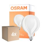 Multipack 4x Osram Classic LED E27 Globe Filamento Ghiaccio 17W 2452lm - 840 Bianco Freddo | Sostitutiva 150W