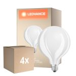 Multipack 4x Osram Classic LED E27 Globe Filamento Ghiaccio 17W 2452lm - 827 Bianco Molto Caldo | Sostitutiva 150W