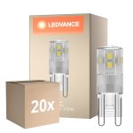 Multipack 20x Ledvance Performance LED Capsule Chiara G9 1.9W 200lm - 827 Bianco Molto Caldo | Sostitutiva 20W