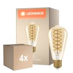 Multipack 4x Osram Vintage 1906 LED E27 Edison Filamento Oro 8.8W 806lm - 824 Bianco Molto Caldo | Dimmerabile - Sostitutiva 60W