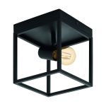 Eglo Luce da soffitto Silentina Acciaio Nero | IP20 - Adatto per 1x E27 