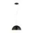 Eglo Luce Pendente Gaeta 1 Acciaio Nero Oro | IP20 - Adatto per 1x E27 