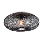 Good&Mojo Luce da soffitto Cango Bambù Nero | Adatto per 1x E27 