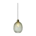 It's about RoMi Luce Pendente Venice Vetro Verde | Adatto per 1x E27 