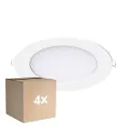 Multipack 4x Noxion Downlight LED Slim V2.0 12W 1200lm 120D - 830 Luce Calda -  | 170mm - Ritaglio 150mm - IP44 