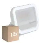 Multipack 12x Ledvance Proiettore LED Aluminium Bianca 8W 1100lm 100D - 830 Luce Calda -  | IP66 - Simmetrico