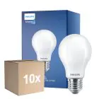 Multipack 10x Philips Master LED E27 Pera Filamento Ghiaccio 3.4W 470lm - 922-927 Dim To Warm | Miglior Resa Cromatica - Dimmerabile - Sostitutiva 40W