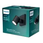 Philips Runner Luce Da Parete Metallo Nero | Adatto per 1x GU10 